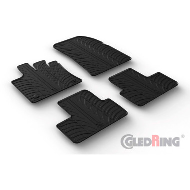 Gledring Set tapis de caoutchouc sur mesure pour Renault Captur II 2020- & Renault Symbioz 2024- & Mitsubishi ASX II 2023- (T pr