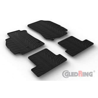 Gledring Set tapis de caoutchouc sur mesure pour Renault Megane III HB 5-portes 2008-2015 (T profil 4-pièces) 2