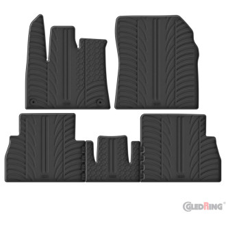 Gledring Set tapis de caoutchouc sur mesure pour Citroën Berlingo Multispace / Opel Combo Tour (MPV) / Peugeot Rifter 9/2018-9/2
