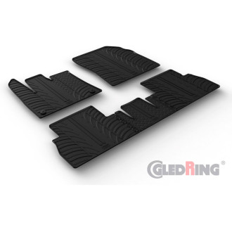 Gledring Set tapis de caoutchouc sur mesure pour Citroën Berlingo Multispace / Opel Combo Tour (MPV) / Peugeot Rifter 9/2018-9/2 2