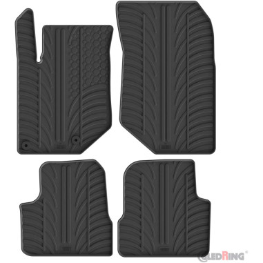 Gledring Set tapis de caoutchouc sur mesure pour Peugeot 208 II 2019- / 2008 II 2020- & Opel Corsa F 2019- / Mokka 2020- excl. E