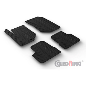 Gledring Set tapis de caoutchouc sur mesure pour Peugeot 208 II 2019- / 2008 II 2020- & Opel Corsa F 2019- / Mokka 2020- excl. E 2