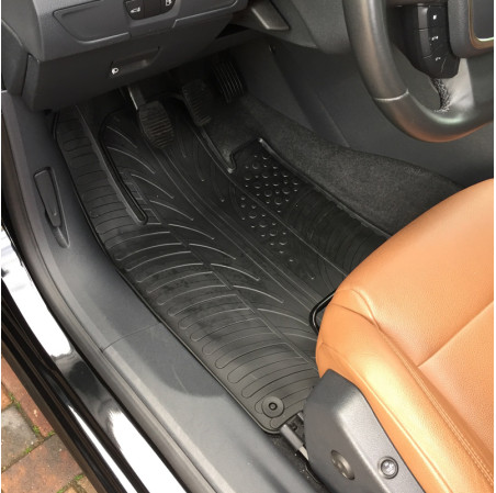 Gledring Set tapis de caoutchouc sur mesure pour Peugeot 508 2011-2018 (T profil 4-pièces + clips de montage)