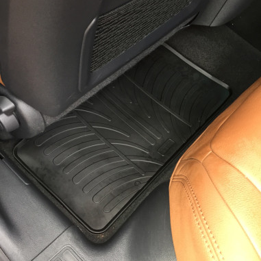 Gledring Set tapis de caoutchouc sur mesure pour Peugeot 508 2011-2018 (T profil 4-pièces + clips de montage)