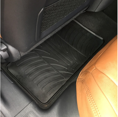 Gledring Set tapis de caoutchouc sur mesure pour Peugeot 508 2011-2018 (T profil 4-pièces + clips de montage)