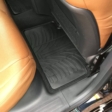Gledring Set tapis de caoutchouc sur mesure pour Peugeot 508 2011-2018 (T profil 4-pièces + clips de montage)