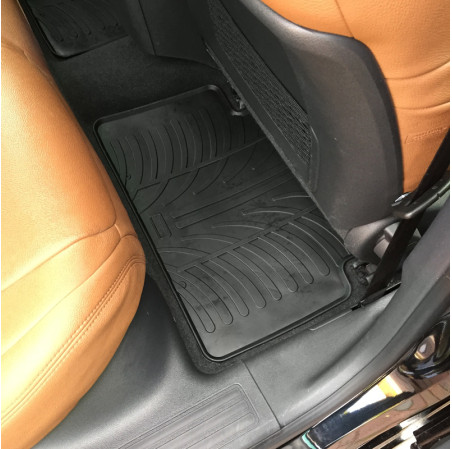 Gledring Set tapis de caoutchouc sur mesure pour Peugeot 508 2011-2018 (T profil 4-pièces + clips de montage)