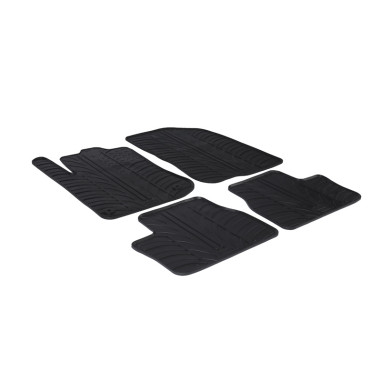 Gledring Set tapis de caoutchouc sur mesure pour Peugeot 2008 incl. Crossover 2013-2019 (T profil 4-pièces + clips de montage)