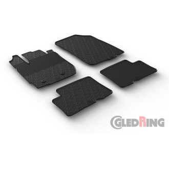 Gledring Set tapis de caoutchouc sur mesure pour Dacia Duster 2015-2018 (G profil 4-pièces + clips de montage) 2
