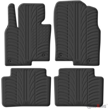 Gledring Set tapis de caoutchouc sur mesure pour Mazda CX-5 2017-2025 (T profil 4-pièces + clips de montage)