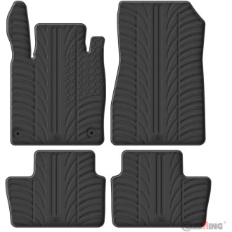 Gledring Set tapis de caoutchouc sur mesure pour Nissan Juke II 2019- (T profil 4-pièces + clips de montage)
