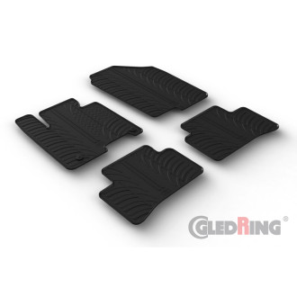 Gledring Set tapis de caoutchouc sur mesure pour Hyundai Tucson (NX4E) 48V Mild Hybrid 2020- excl. Full Hybrid (T profil 4-pièce