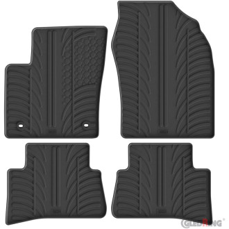 Gledring Set tapis de caoutchouc sur mesure pour Toyota C-HR 2016-2023 (T profil 4-pièces + clips de montage)