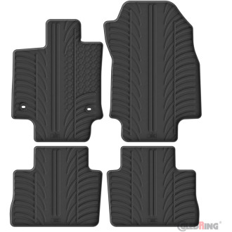 Gledring Set tapis de caoutchouc sur mesure pour Toyota RAV4 Hybrid 2019- & Suzuki Across Hybrid 2020- (T profil 4-pièces + clip