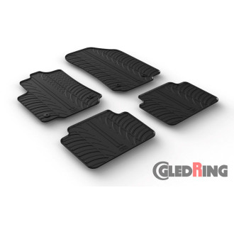 Gledring Set tapis de caoutchouc sur mesure pour Citroën C3 Aircross 2017-2024 (T profil 4-pièces + clips de montage) 2