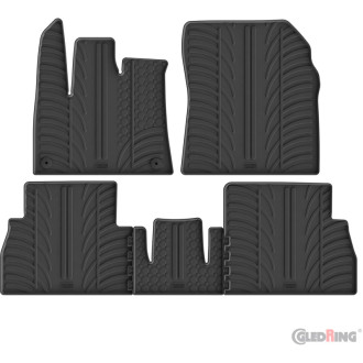 Gledring Set tapis de caoutchouc sur mesure pour Citroën Berlingo Multispace / Opel Combo Tour (MPV) / Peugeot Rifter 9/2018-9/2