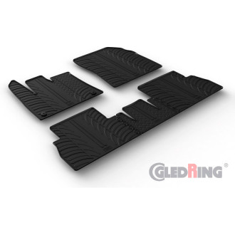 Gledring Set tapis de caoutchouc sur mesure pour Citroën Berlingo Multispace / Opel Combo Tour (MPV) / Peugeot Rifter 9/2018-9/2 2