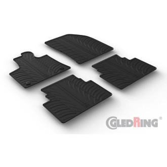 Gledring Set tapis de caoutchouc sur mesure pour Citroën C5 Aircross 2018-2025 (T Profil 4- pièces + clips de montage) 2