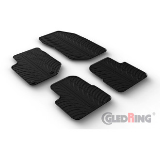 Gledring Set tapis de caoutchouc sur mesure pour Citroen C4 III 5-portes 2020- & C4 X 2022- excl. e-C4/Hybrid (T profil 4-pièces 2