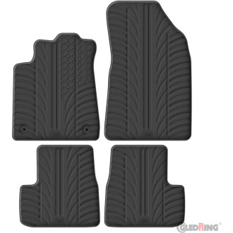 Gledring Set tapis de caoutchouc sur mesure pour Citroen C3 IV (Puretech) 2024- excl. MHEV/e-C3 (T profil 4-pièces + clips de mo