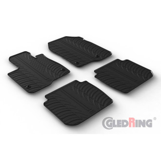 Gledring Set tapis de caoutchouc sur mesure pour Honda CR-V VI (RS_) Hybrid 2023- (T profil 4-pièces + clips de montage) 2