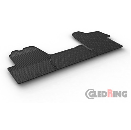 Gledring Set tapis de caoutchouc sur mesure pour Opel Movano 2015-2022 & Renault Master 2015-2024 (G profil 3-pièces)