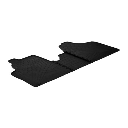 Gledring Set tapis de caoutchouc sur mesure pour Citroen Jumpy / Peugeot Expert / Fiat Scudo 2007-2016 (Cargo) (TK profil 3-pièc