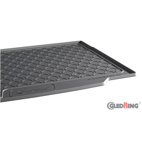 Gledring Tapis de Coffre Rubbasol (caoutchouc) sur mesure pour Renault Clio E HB 5-portes 2019-2026 (sol en bas)