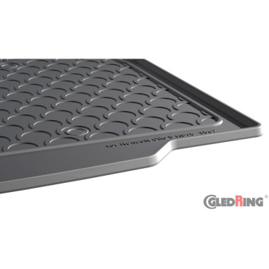 Gledring Tapis de Coffre Rubbasol (caoutchouc) sur mesure pour Renault Clio E HB 5-portes 2019-2026 (sol en bas)