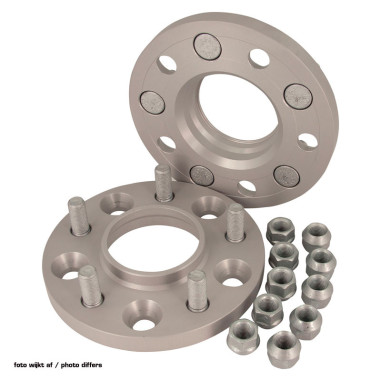 H&R Set des espaceurs de roues Système-DRM 40mm par essieu - Cartouche de boulon 5x100 - Moyeu 54,1mm - Taille de boulon M12x1,5