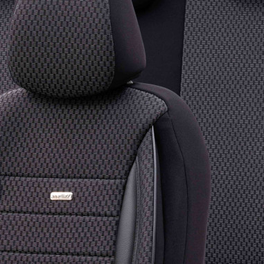 otoM Housse de sièges universel en textile 'SelectedFit Sports' Noir - 11-pièces - adapté aux Side-Airbags