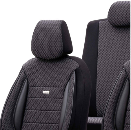 otoM Housse de sièges universel en textile 'SelectedFit Sports' Noir - 11-pièces - adapté aux Side-Airbags