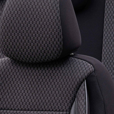 otoM Housse de sièges universel en textile 'SelectedFit Sports' Noir - 11-pièces - adapté aux Side-Airbags
