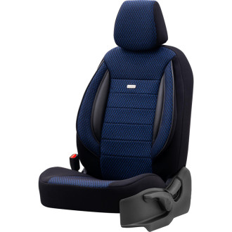 otoM Housse de sièges universel en textile 'SelectedFit Sports' Noir/Bleu - 11-pièces - adapté aux Side-Airbags 2