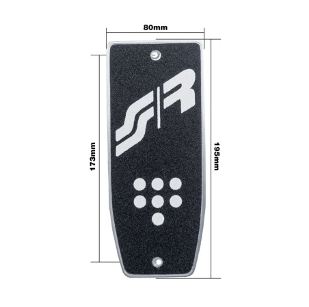 Simoni Racing Repose-Pied Anti-Slip - Aluminium/Noir