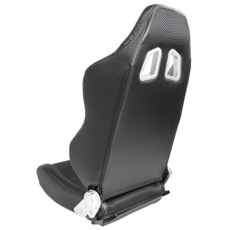 AutoStyle Siège baquet 'Type Z' - Noir Look-Carboné - Dossier réglable - incl. glissières 2