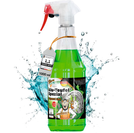 Tuga Chemie Alu-Teufel Spezial Nettoyant de jantes - Vert - 1000ml - Vainqueur du test!
