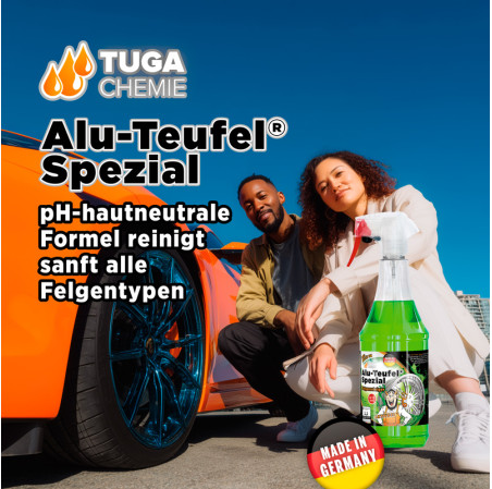 Tuga Chemie Alu-Teufel Spezial Nettoyant de jantes - Vert - 1000ml - Vainqueur du test!