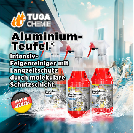 Tuga Chemie Alu-Teufel Nettoyant de jantes - Rouge - 1000ml