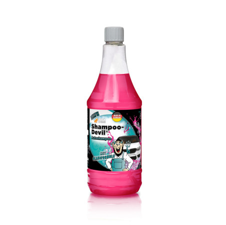 Tuga Chemie Shampoo-Teufel - Shampoing pour lavage de voiture - Rose - 1000ml - avec formule Gloss
