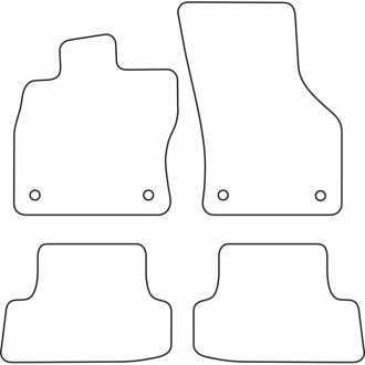AutoStyle Set de tapis de sol sur mesure pour Audi A3 8V 3-portes 2012-2020 2