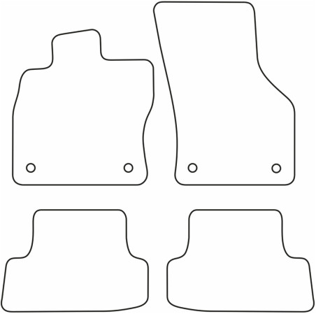 AutoStyle Set de tapis de sol sur mesure pour Audi A3 8V 3-portes 2012-2020