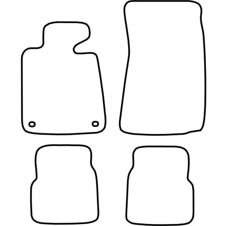 AutoStyle Set de tapis de sol sur mesure pour BMW Série 3 (E30) 1982-1990 (excl. Cabrio)