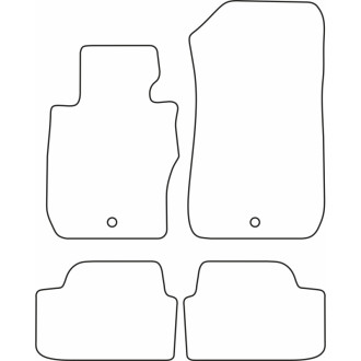 AutoStyle Set de tapis de sol sur mesure pour BMW Série 1 (E81/E87) / BMW Série 3 Coupe/Cabrio E92/E93 2004-2013 2