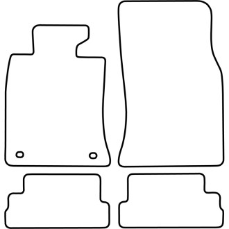 AutoStyle Set de tapis de sol sur mesure pour Mini Cabrio (R57) 2007- 2