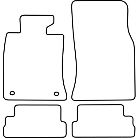 AutoStyle Set de tapis de sol sur mesure pour Mini Cabrio (R57) 2007-