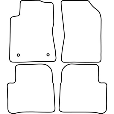 AutoStyle Set de tapis de sol sur mesure pour Citroen C3 2016-2024