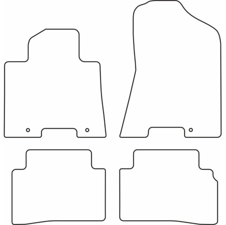 AutoStyle Set de tapis de sol sur mesure pour Hyundai Tucson 2015-2020