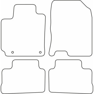 AutoStyle Set de tapis de sol sur mesure pour Hyundai Kona I 2017-2023 2