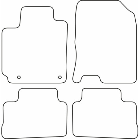 AutoStyle Set de tapis de sol sur mesure pour Hyundai Kona I 2017-2023